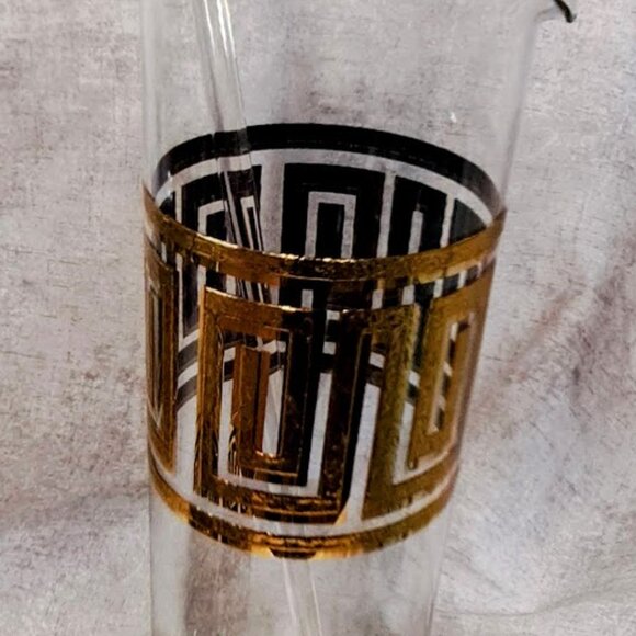 Vintage Culver Greek Key Barware Set - Picture 2 of 5